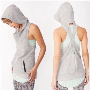 Alternative Apparel Hoodie Vest Blue